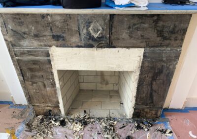 dusty Brick Fireplace